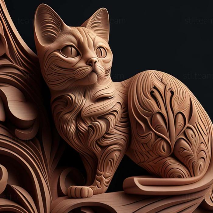 3D модель Кіт Као Мані (STL)